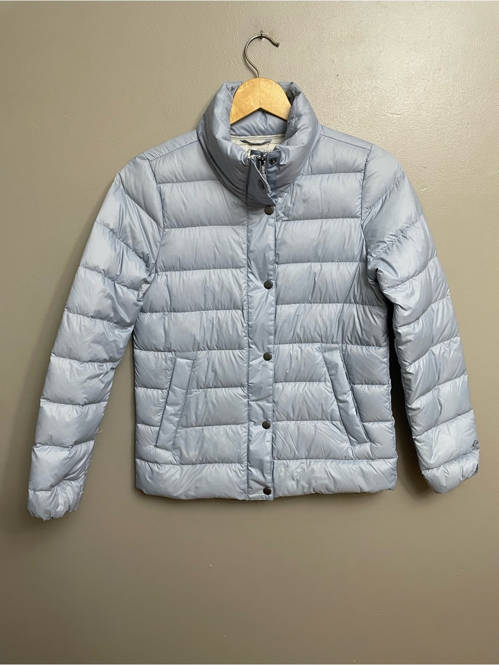 Eddie Bauer XS StratusTherm Down Jacket winter Gorpcore ice blue